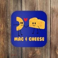 Funny Mac And Cheese Love Food Gift Cool Gift Cute Veggie Gift Tee Coaster thumb 0