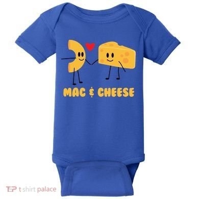 Funny Mac And Cheese Love Food Gift Cool Gift Cute Veggie Gift Tee Baby Bodysuit