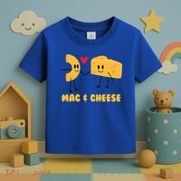Funny Mac And Cheese Love Food Gift Cool Gift Cute Veggie Gift Tee Toddler T-Shirt thumb 3