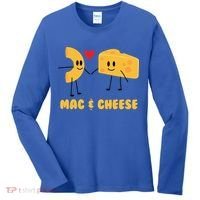 Funny Mac And Cheese Love Food Gift Cool Gift Cute Veggie Gift Tee Women's Long Sleeve Shirt thumb 0