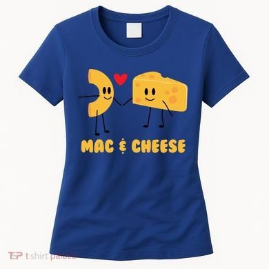Funny Mac And Cheese Love Food Gift Cool Gift Cute Veggie Gift Tee Women's T-Shirt