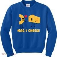Funny Mac And Cheese Love Food Gift Cool Gift Cute Veggie Gift Tee Kids Sweatshirt thumb 0