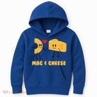 Funny Mac And Cheese Love Food Gift Cool Gift Cute Veggie Gift Tee Kids Hoodie thumb 0