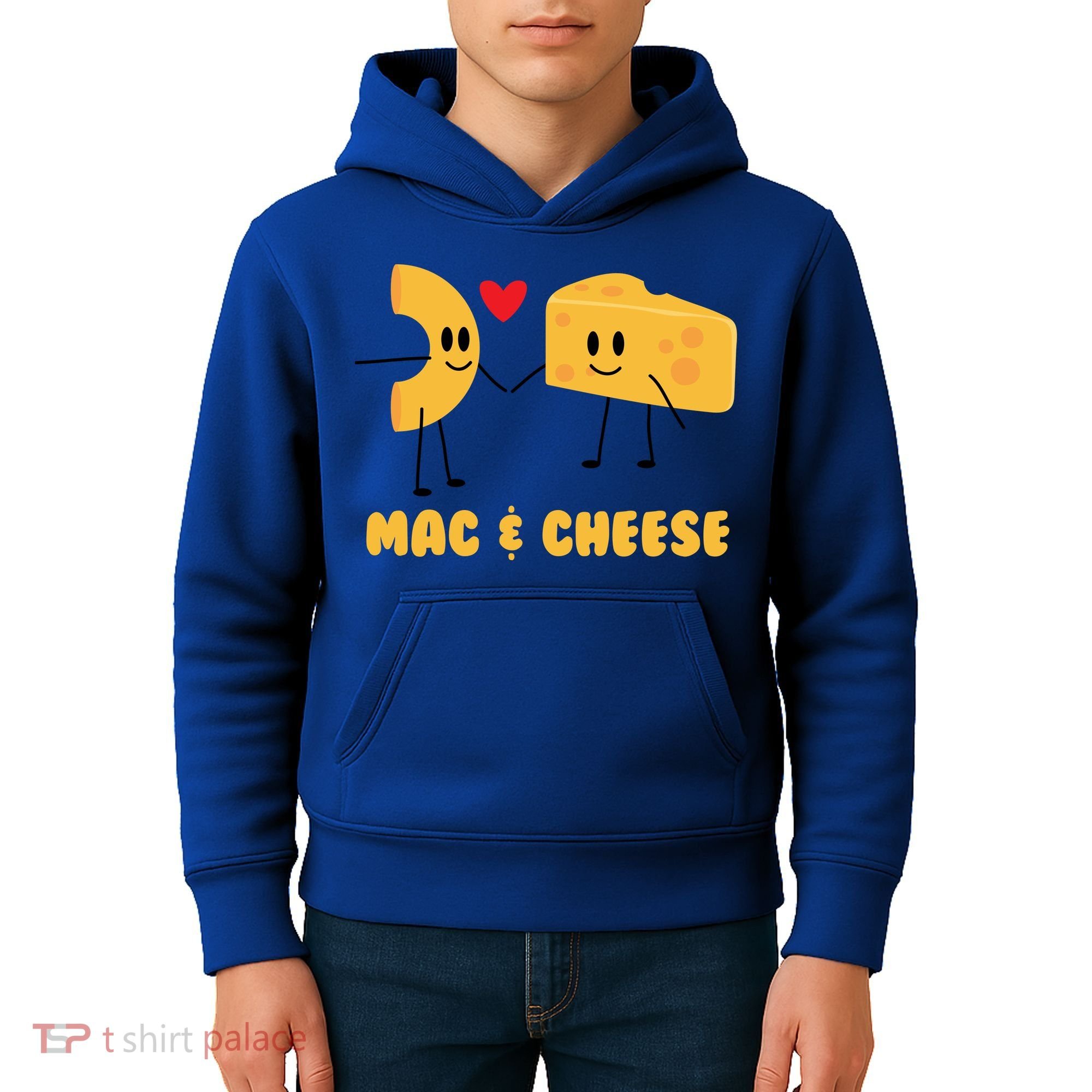 Funny Mac And Cheese Love Food Gift Cool Gift Cute Veggie Gift Tee Kids Hoodie
