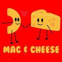 Funny Mac And Cheese Love Food Gift Cool Gift Cute Veggie Gift Tee Santa Hat thumb 1