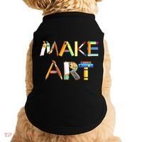 Funny Make Art For Art Class Teacher Student Painter Artist Doggie Tank thumb 0