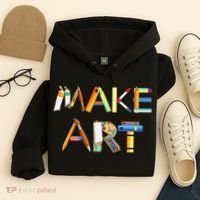 Funny Make Art For Art Class Teacher Student Painter Artist Hoodie thumb 4