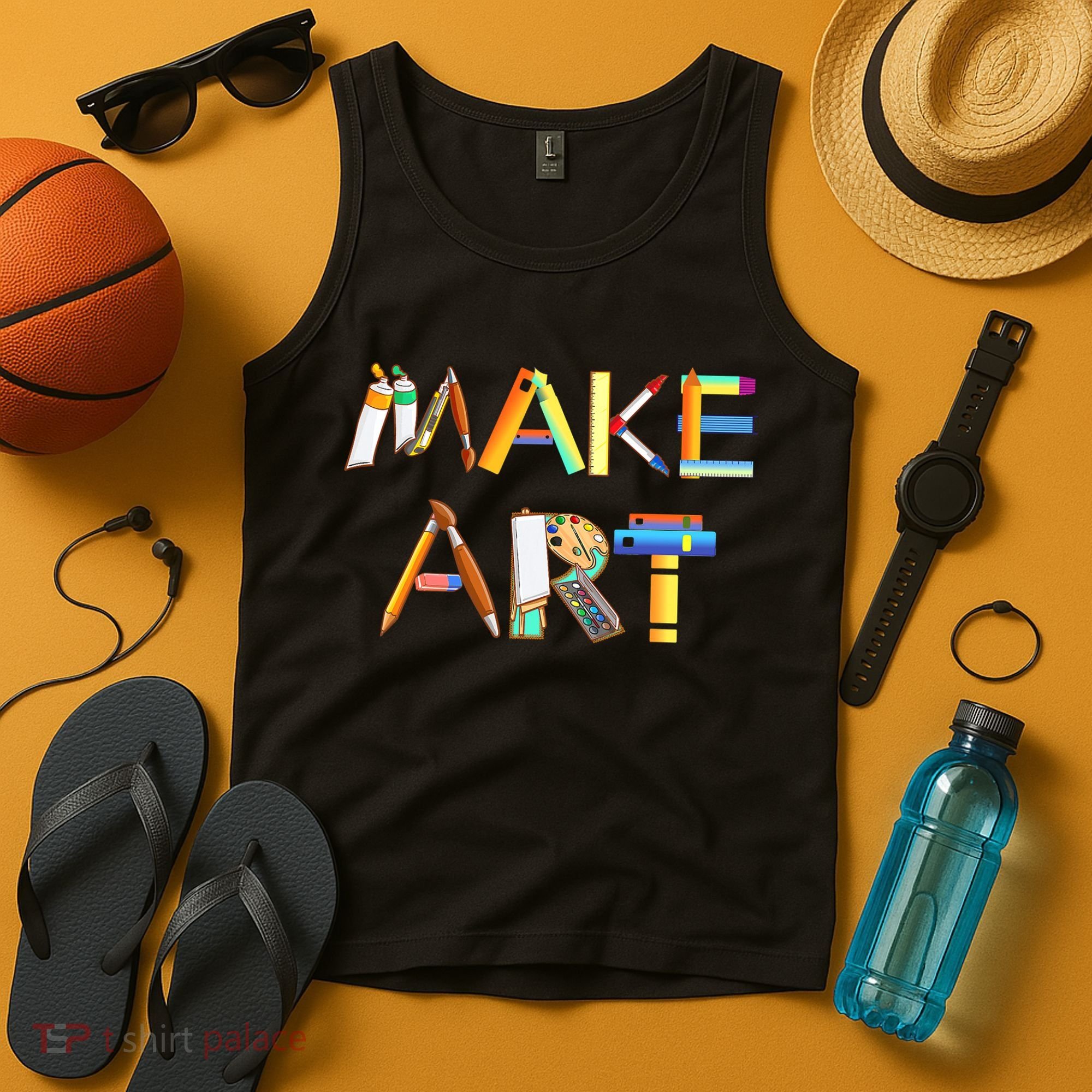 Funny Make Art For Art Class Teacher Student Painter Artist Tank Top
