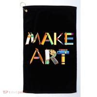 Funny Make Art For Art Class Teacher Student Painter Artist Golf Towel thumb 0