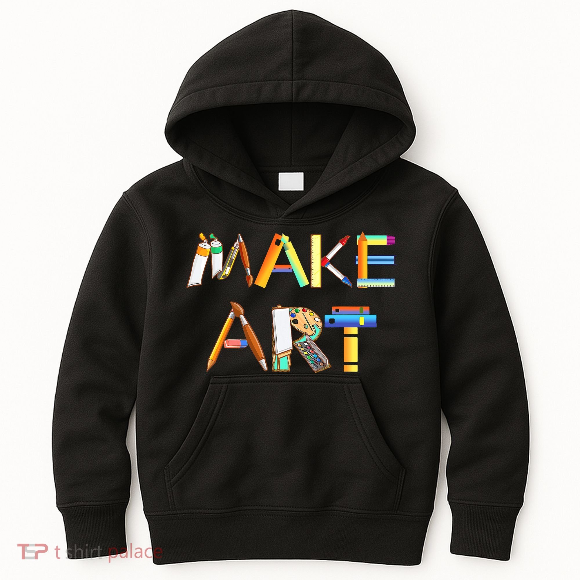 Funny Make Art For Art Class Teacher Student Painter Artist Kids Hoodie