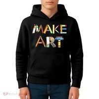 Funny Make Art For Art Class Teacher Student Painter Artist Kids Hoodie thumb 4