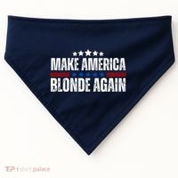 Funny Make America Blonde Again USA-Made Doggie Bandana thumb 0