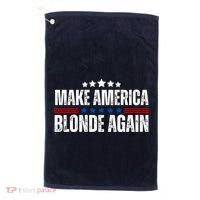 Funny Make America Blonde Again Golf Towel thumb 0