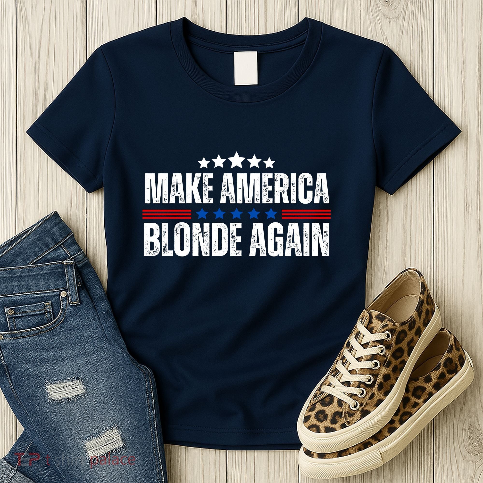 Funny Make America Blonde Again Women's T-Shirt