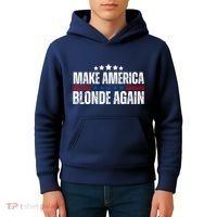 Funny Make America Blonde Again Kids Hoodie thumb 4