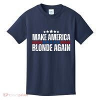 Funny Make America Blonde Again Kids T-Shirt thumb 0