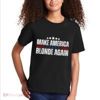 Funny Make America Blonde Again Kids T-Shirt thumb 2