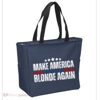 Funny Make America Blonde Again Tote Bag thumb 2