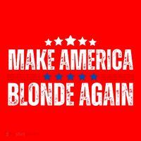 Funny Make America Blonde Again Santa Hat thumb 1