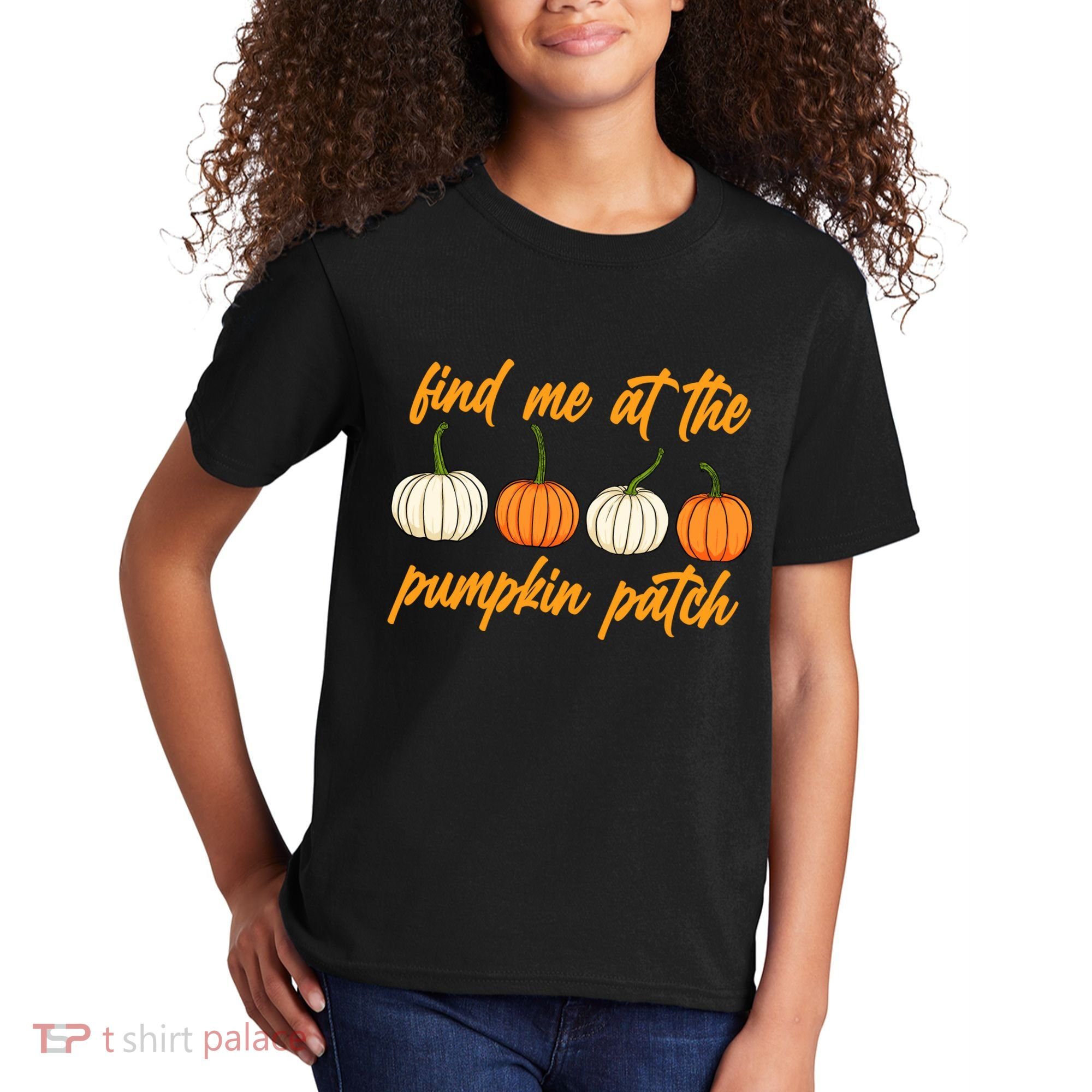 Find Me At The Pumpkin Patch Cute Kids T-Shirt