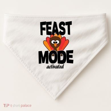 Fast Mode Activated Thanksgiving USA-Made Doggie Bandana