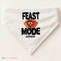 Fast Mode Activated Thanksgiving USA-Made Doggie Bandana thumb 0