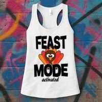 Fast Mode Activated Thanksgiving Women's Tank Top thumb 3