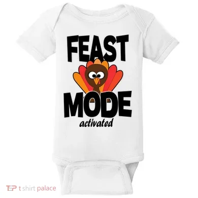 Fast Mode Activated Thanksgiving Baby Bodysuit
