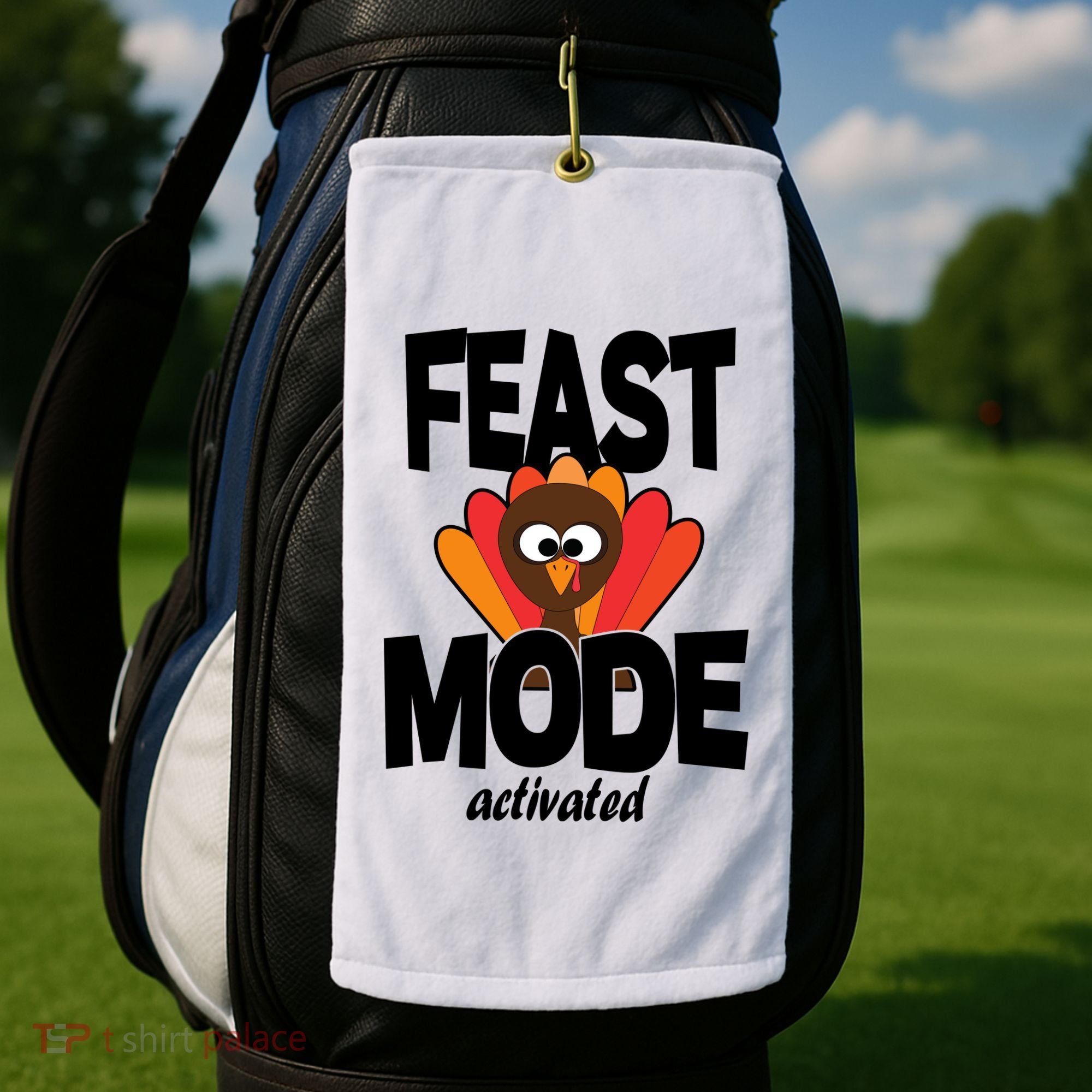 Fast Mode Activated Thanksgiving Golf Towel