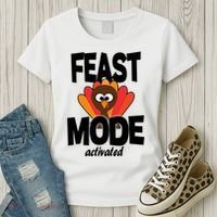 Fast Mode Activated Thanksgiving Women's T-Shirt thumb 3
