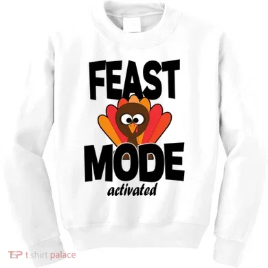 Fast Mode Activated Thanksgiving Kids Sweatshirt