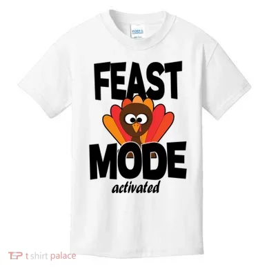 Fast Mode Activated Thanksgiving Kids T-Shirt