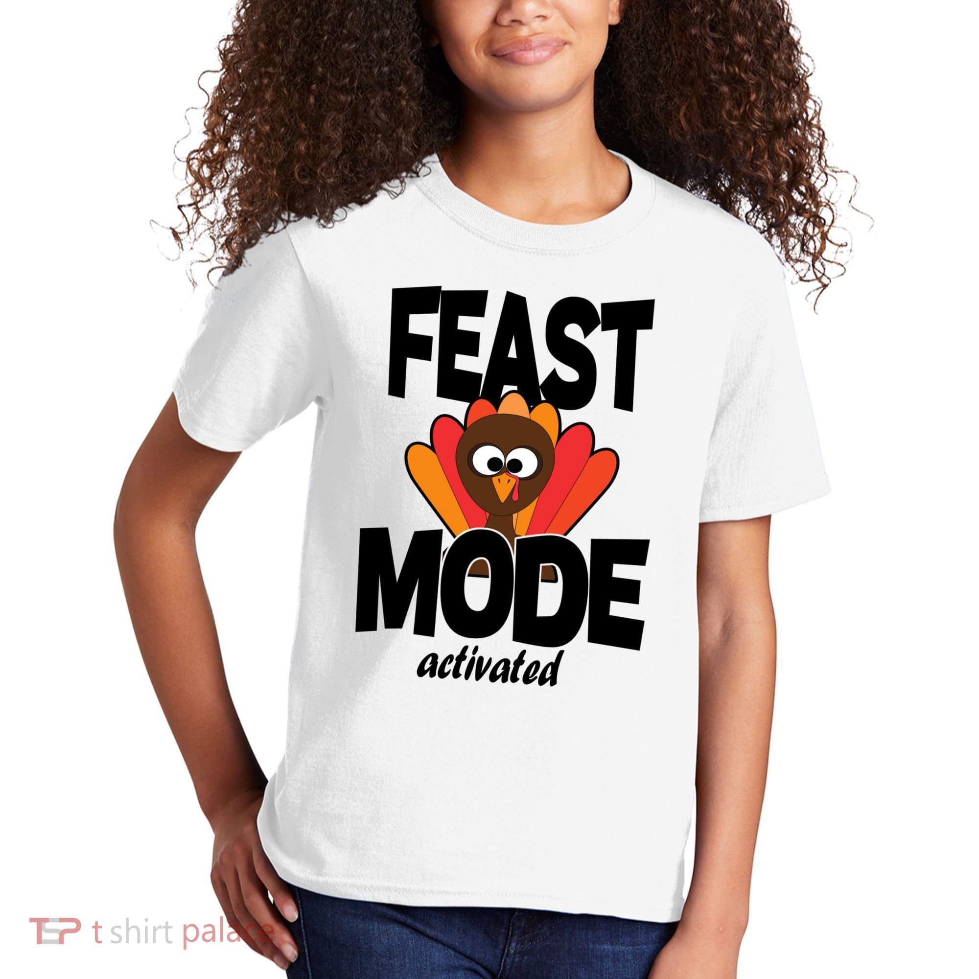 Fast Mode Activated Thanksgiving Kids T-Shirt