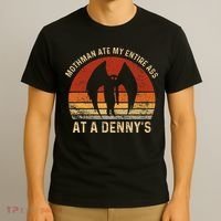 Funny Mothman Ate My Entire Ass Vintage Mothman Cryptid T-Shirt thumb 3