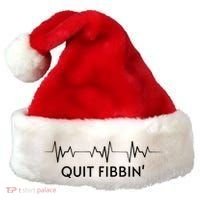Funny Medical Atrial Fibrillation Funny Gift Nurse Quit Fibbin Gift Santa Hat thumb 0