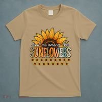 Find Me Among The Sunflowers Vintage Flower Summer Vibes T-Shirt thumb 5