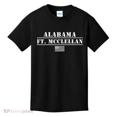 Fort Mcclellan Alabama Army Base Basic Training Anniston Al Kids T-Shirt