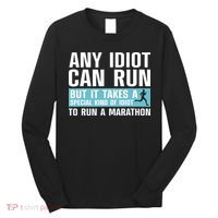 Funny Marathon Art For Men Women Marathoner Running Finisher Long Sleeve Shirt thumb 0