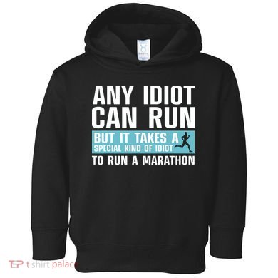 Funny Marathon Art For Men Women Marathoner Running Finisher Toddler Hoodie