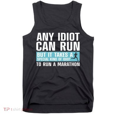 Funny Marathon Art For Men Women Marathoner Running Finisher Tank Top