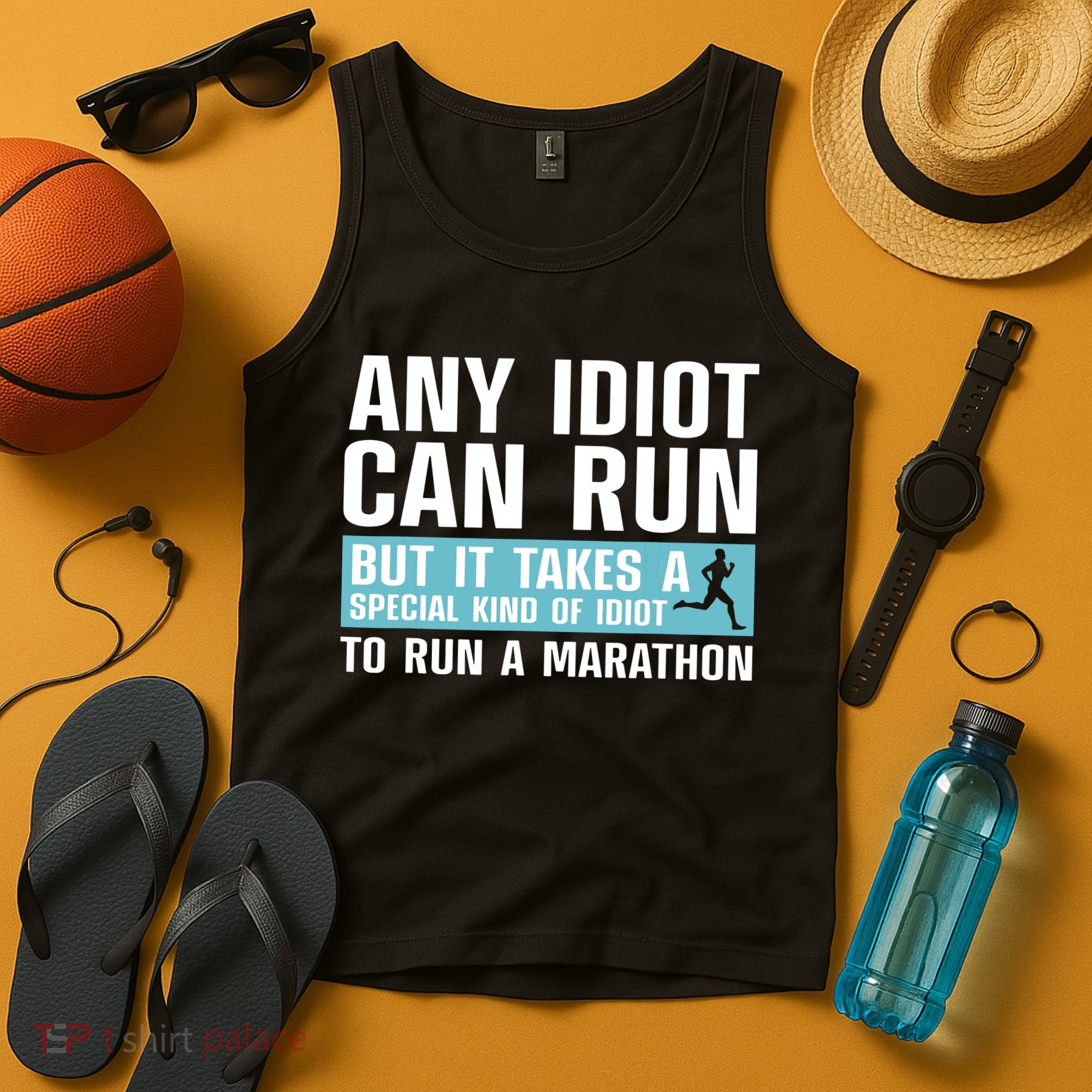 Funny Marathon Art For Men Women Marathoner Running Finisher Tank Top