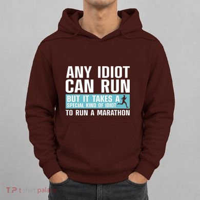 Funny Marathon Art For Men Women Marathoner Running Finisher Hoodie