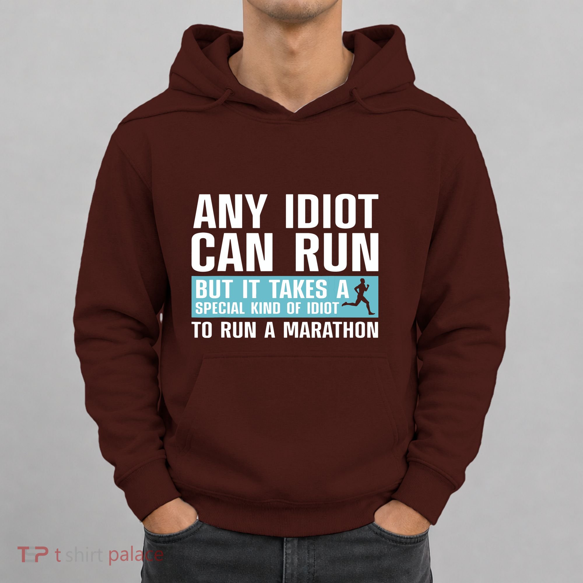 Funny Marathon Art For Men Women Marathoner Running Finisher Hoodie