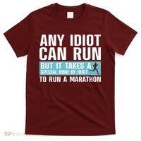 Funny Marathon Art For Men Women Marathoner Running Finisher T-Shirt thumb 0