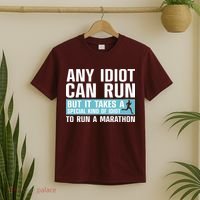 Funny Marathon Art For Men Women Marathoner Running Finisher T-Shirt thumb 2