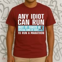 Funny Marathon Art For Men Women Marathoner Running Finisher T-Shirt thumb 3