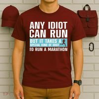 Funny Marathon Art For Men Women Marathoner Running Finisher T-Shirt thumb 6