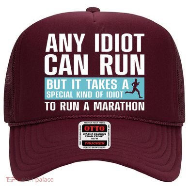 Funny Marathon Art For Men Women Marathoner Running Finisher Hat