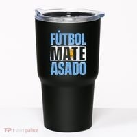 Futbol Mate Asado Argentina Soccer Lover Tumbler thumb 0