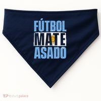 Futbol Mate Asado Argentina Soccer Lover USA-Made Doggie Bandana thumb 0